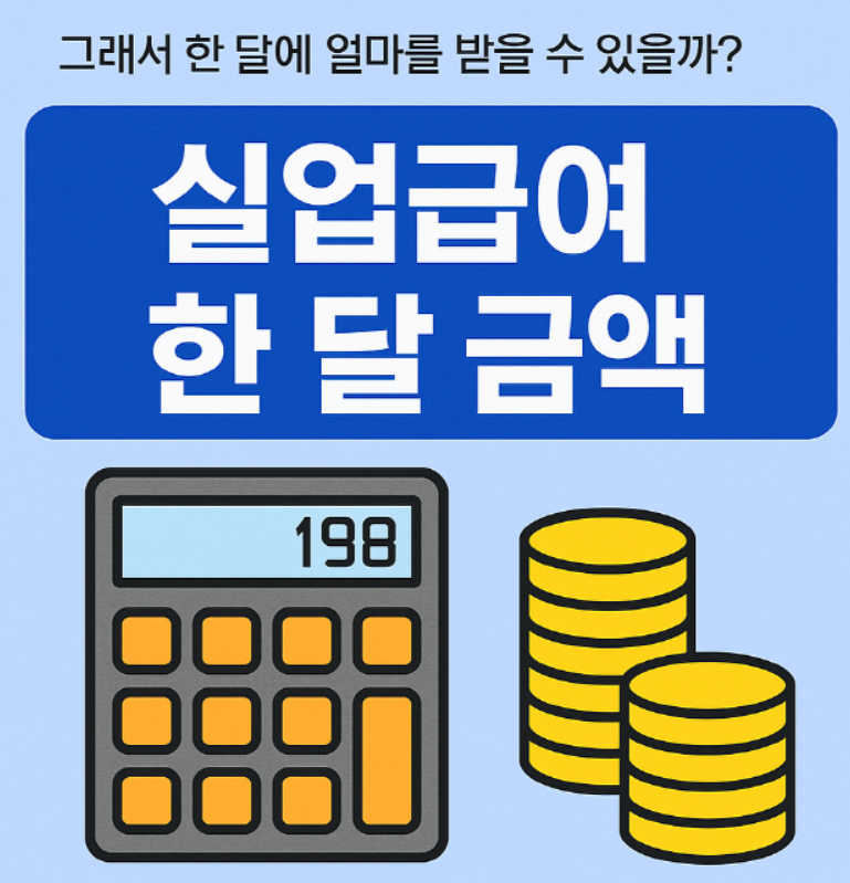 블로그 글에 삽입된 자체 제작 실업급여 계산기를 사용하는 방법을 보여주는 이미지