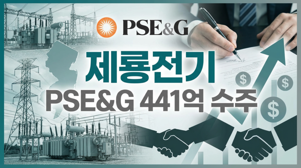 제룡전기 미국 PSE&G 441억 배전변압기 공급 계약 체결